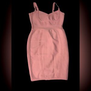 Straps Midi Bandage Dress